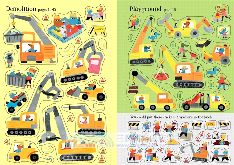 Little First Stickers Diggers and Cranes