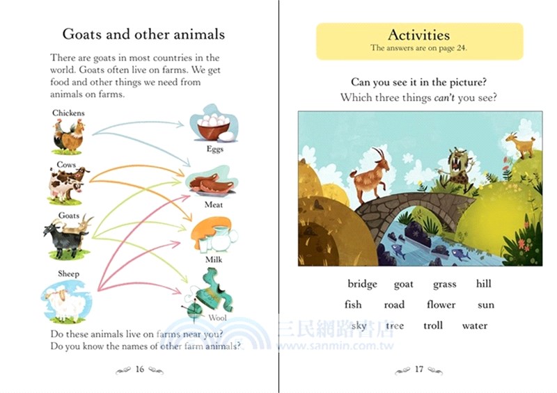 The Three Billy Goats 三隻山羊 (Usborne English Readers Starter Level)