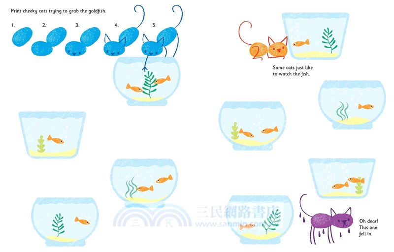 Fingerprint Activities Cats and Dogs (指印遊戲書)