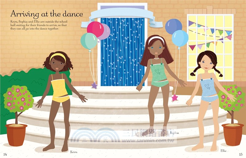 Sticker Dolly Dressing School Dance