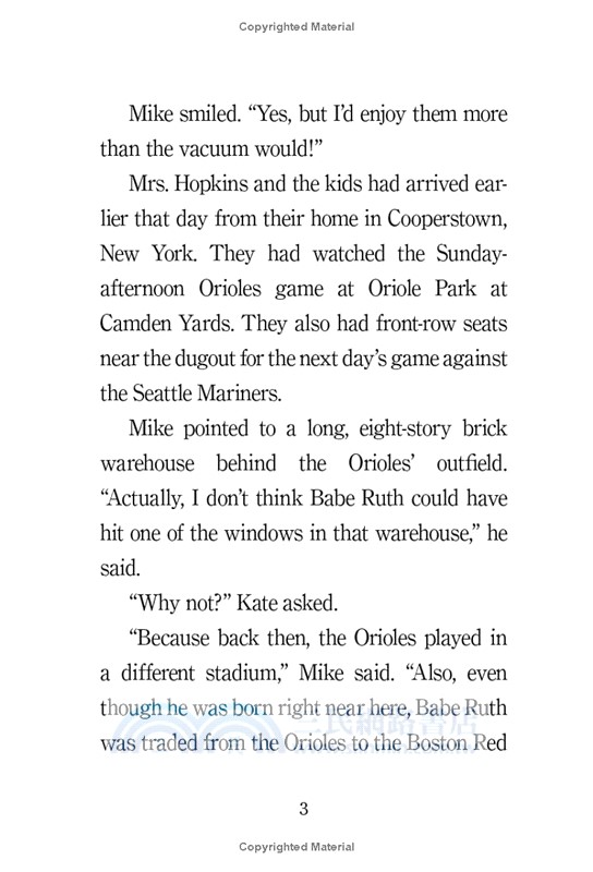 Ballpark Mysteries #15: The Baltimore Bandit