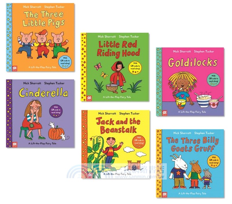 Lift-the-Flap Fairy Tales (全6冊+音檔QR-Code) 經典童話翻翻有聲書
