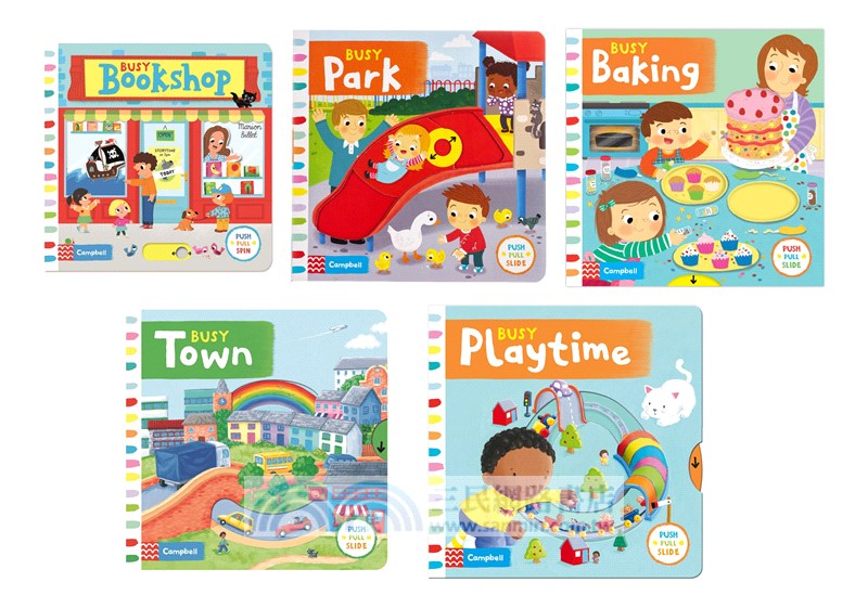 Busy Books: Let's Play (5本硬頁書) *附音檔QRcode*