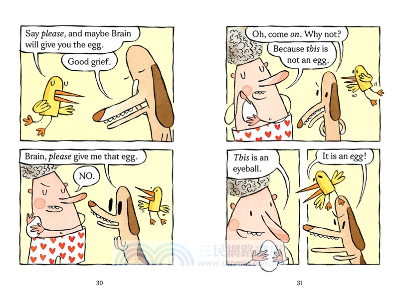 Egg or Eyeball? (Chick and Brain 2)(graphic novel)