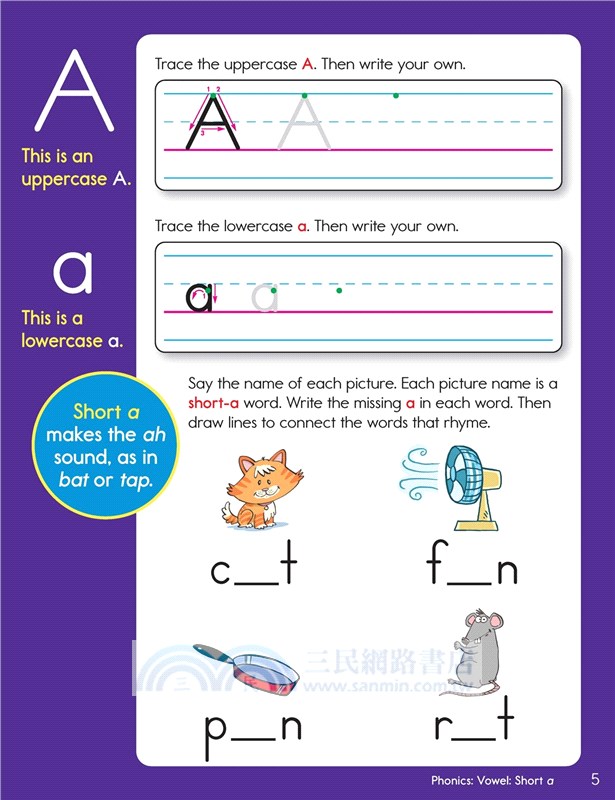 Kindergarten Phonics and Spelling Learning Fun Workbook