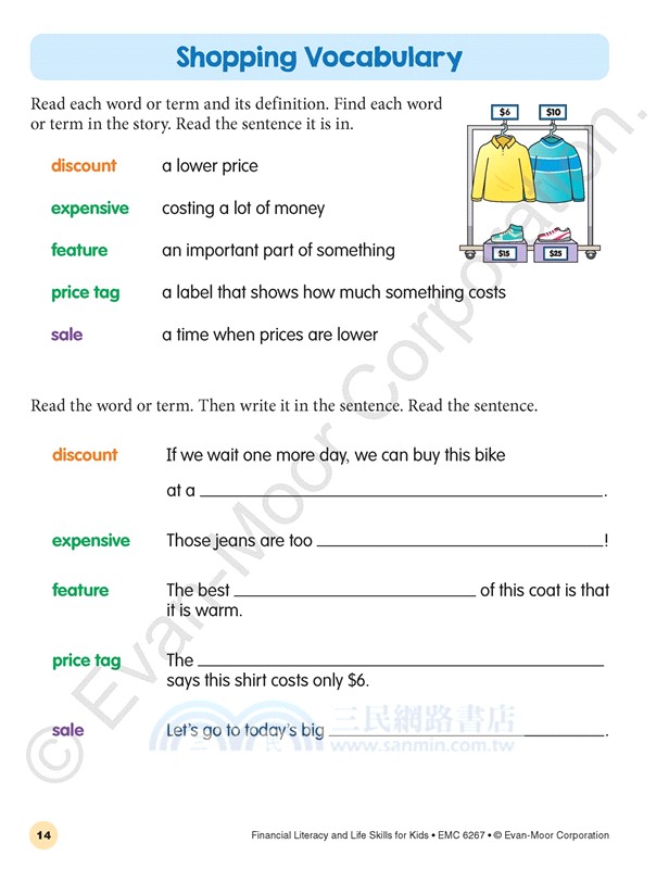 Financial Literacy and Life Skills for Kids, Age 8 - 9 Workbook