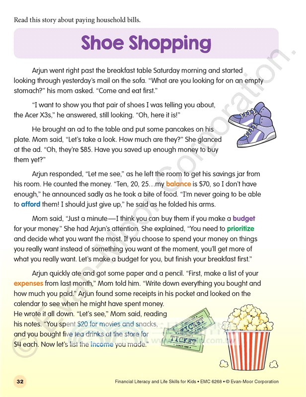 Financial Literacy and Life Skills for Kids, Age 10 - 11 Workbook