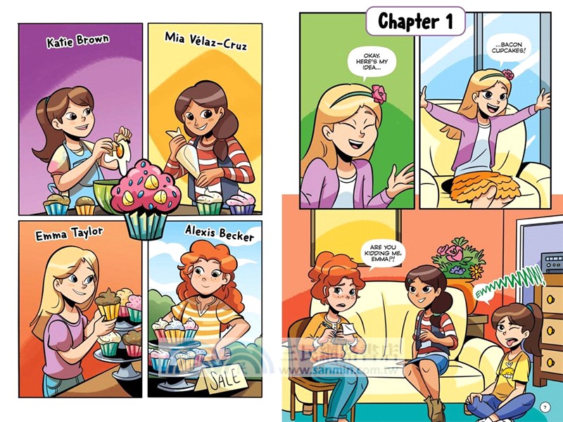 #3 Emma on Thin Icing the Graphic Novel (Cupcake Diaries 3)