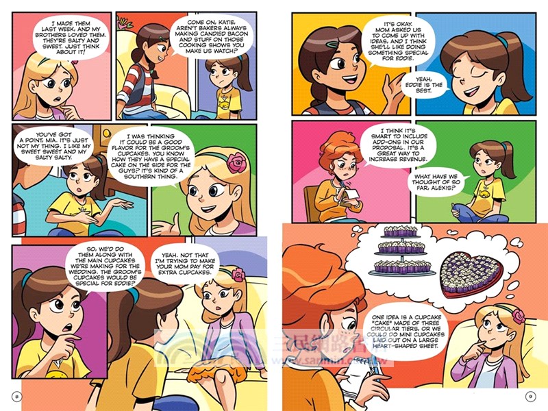 #3 Emma on Thin Icing the Graphic Novel (Cupcake Diaries 3)