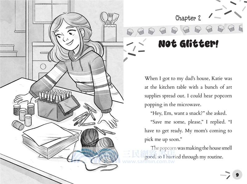 Emily's Cupcake Chaos! (黑白橋梁書版)