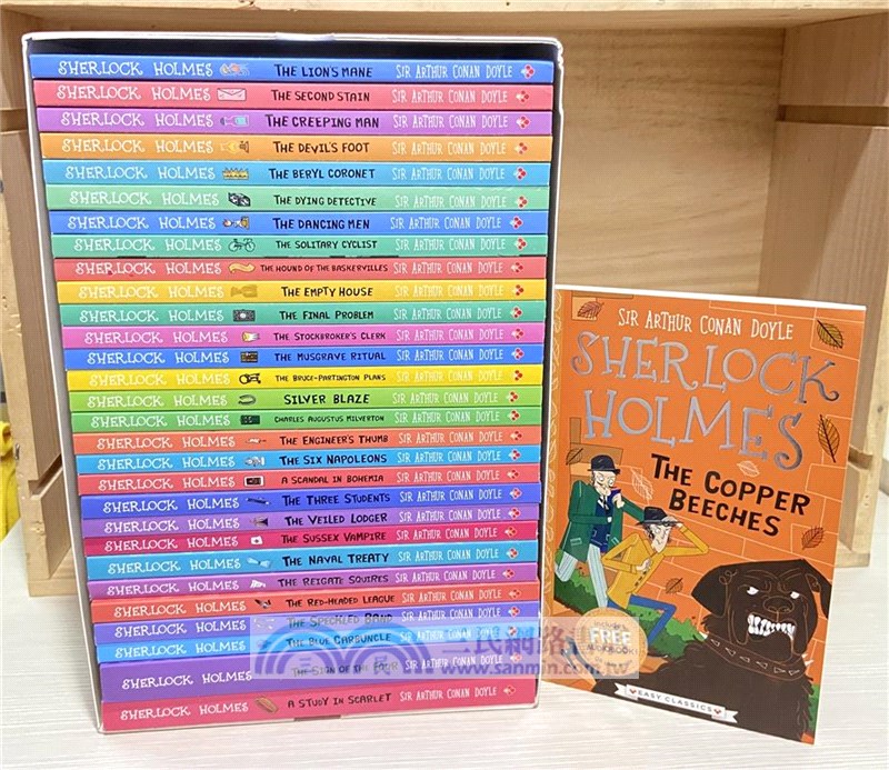 5月到貨-The Sherlock Holmes Children's Collection: 30 Book Box Set (with audio QRcode)