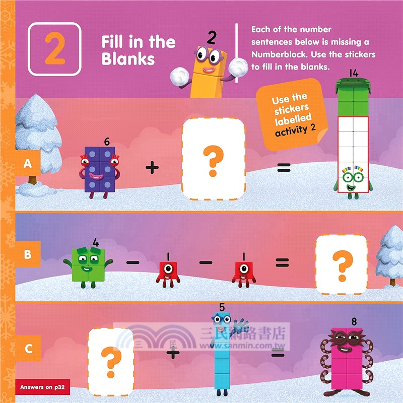 Numberblocks Christmas Sticker Activity Book