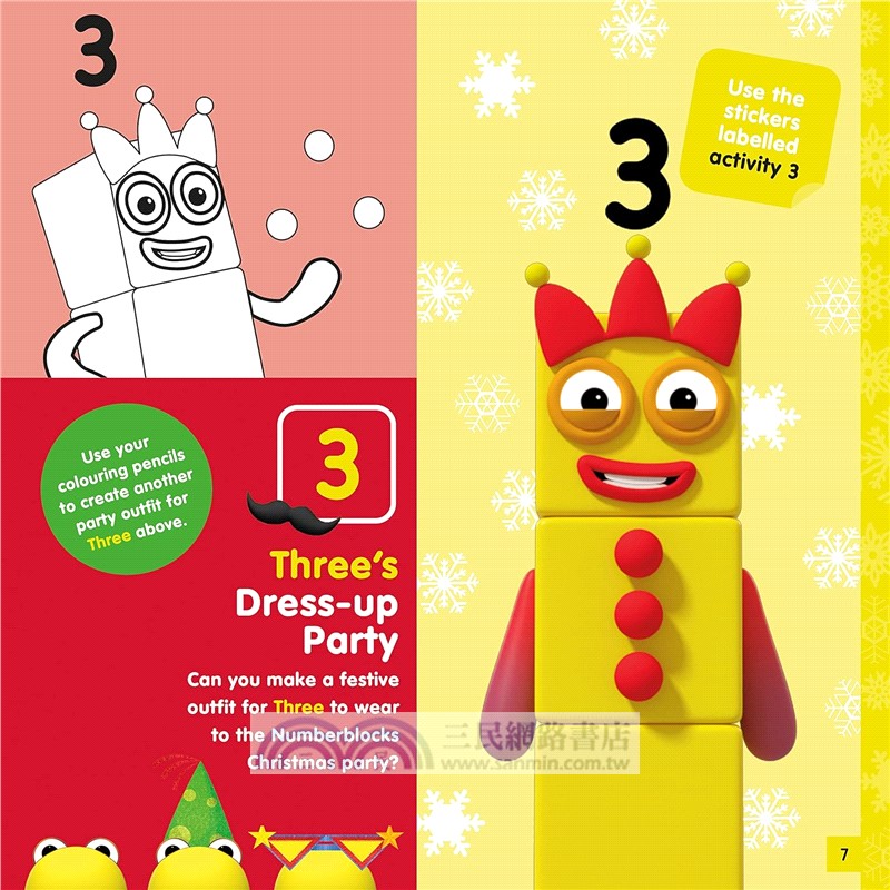 Numberblocks Christmas Sticker Activity Book