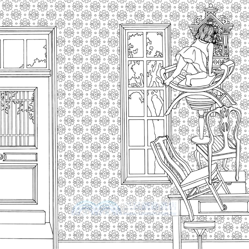 The Time Garden: A magical journey and colouring book