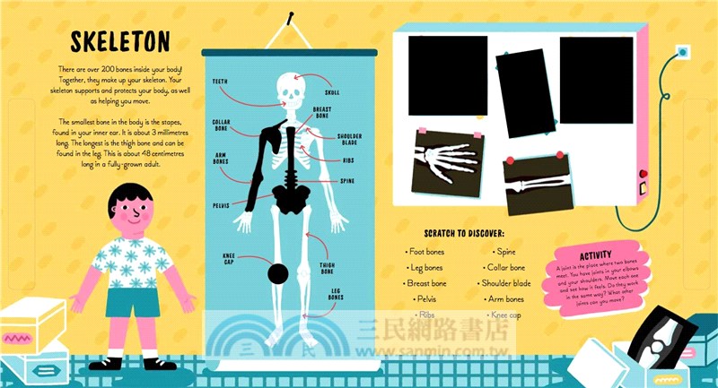 Scratch and Discover Human Body (精裝本)