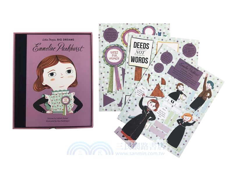 Little People, Big Dreams: Emmeline Pankhurst Paper Doll (精裝本+紙娃娃組)(美國版)