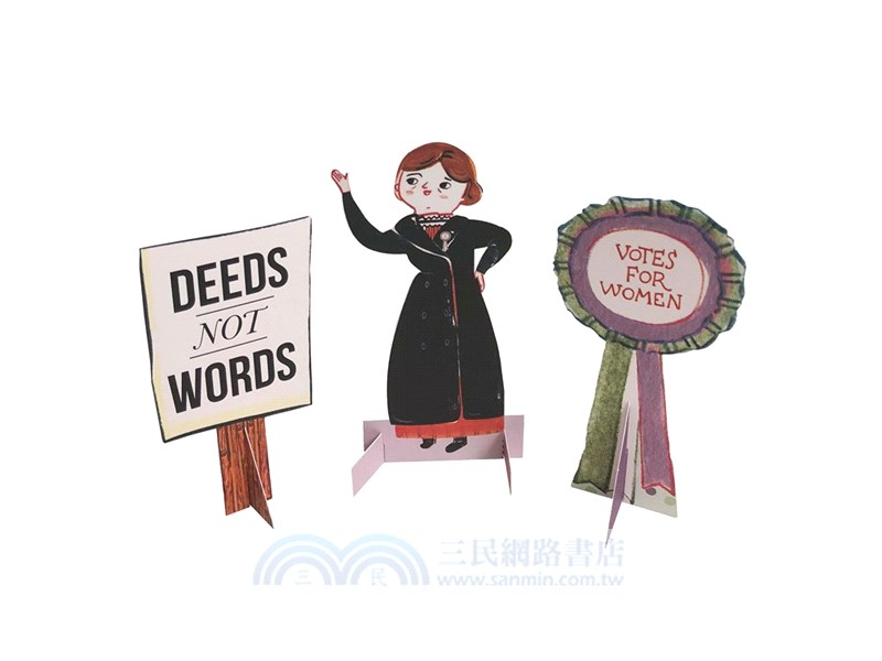 Little People, Big Dreams: Emmeline Pankhurst Paper Doll (精裝本+紙娃娃組)(美國版)