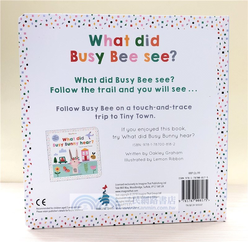 What did Busy Bee see? - Tiny Town Touch and Trace (硬頁書)
