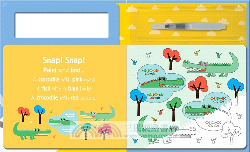 Search And Find Animals (水畫冊 附畫筆)