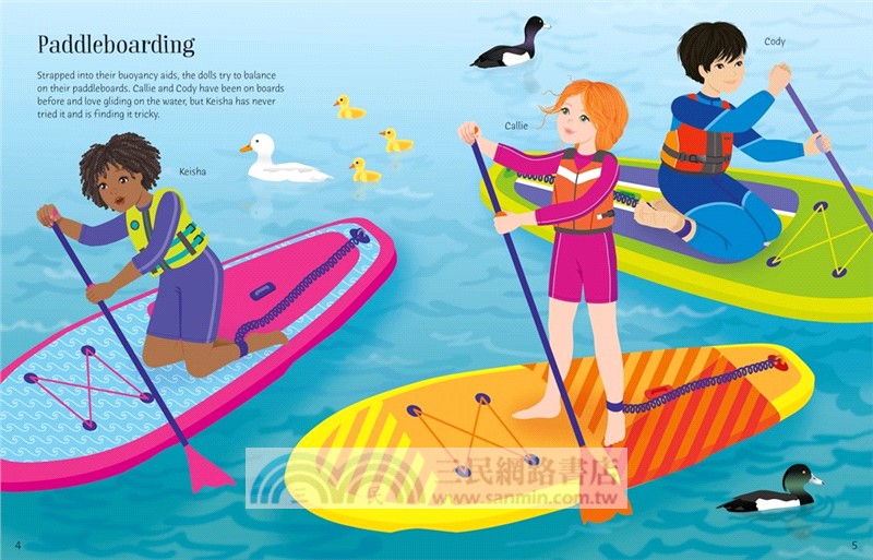 Sticker Dolly Dressing Summer Camp