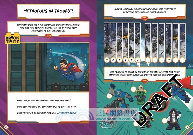 LEGO® DC Super Heroes: Superman to the Rescue Activity Book (with Superman™ minifigure)