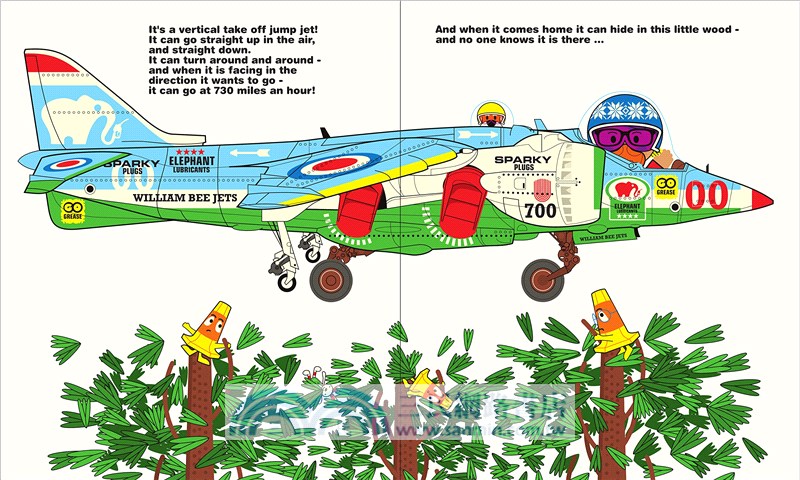 William Bee's Wonderful World of Trains, Boats and Planes