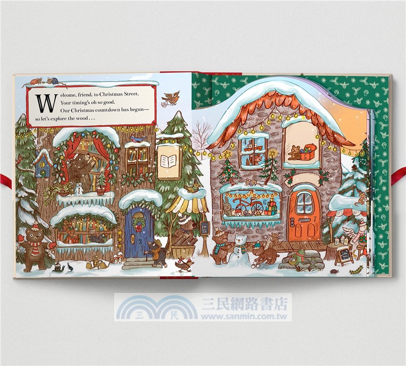Brown Bear Wood: Christmas is Coming to Town!：A Fold-Out Christmas Village and Advent Calendar! (降臨曆)