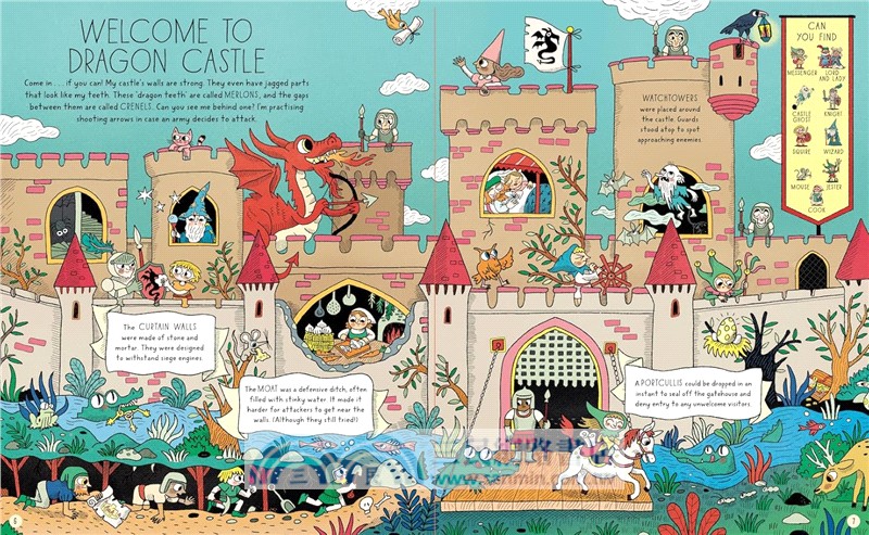 Where's Dragon in His Castle?：A Search and Find Back in Time