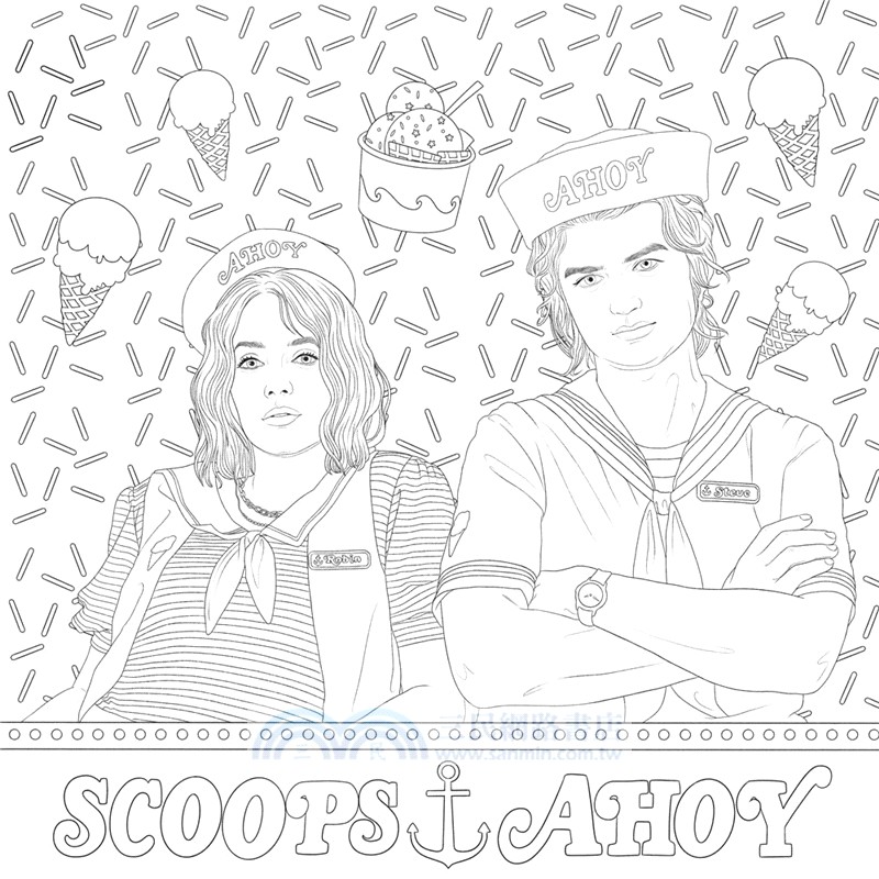 Stranger Things: The Official Coloring Book (著色書)