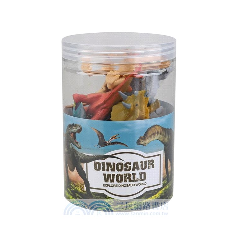 桶裝恐龍模型組（6pcs）（混款）