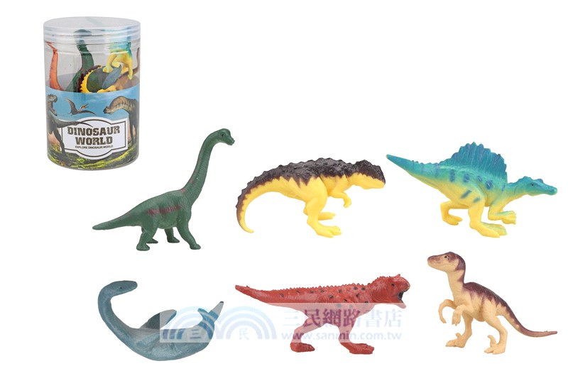 桶裝恐龍模型組（6pcs）（混款）