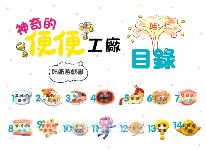 神奇的便便工廠貼紙遊戲書