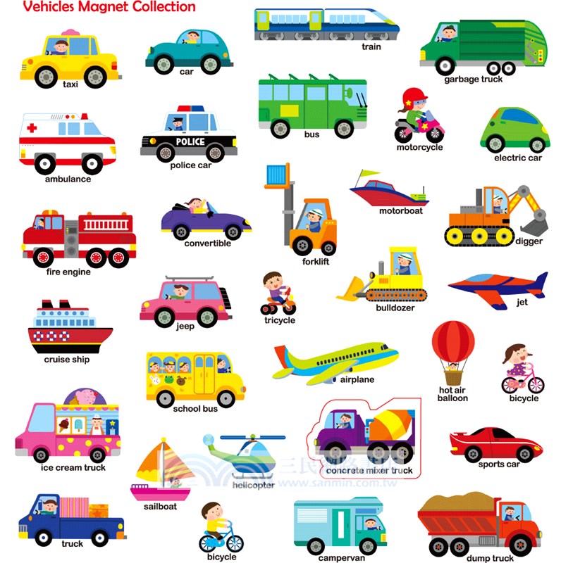 First Magnet Book：Vehicles!
