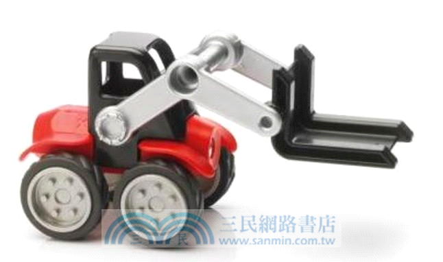 寶寶磁力接接棒：堆高雲梯車