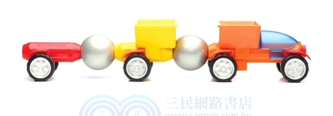 寶寶磁力接接棒：迴力火車運輸組