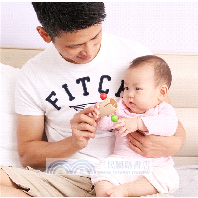 天然原木嬰幼系列-敲敲手搖鈴