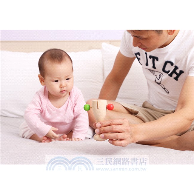 天然原木嬰幼系列-敲敲手搖鈴