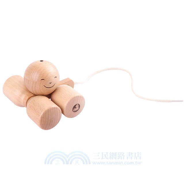 天然原木嬰幼系列-不倒翁拉車