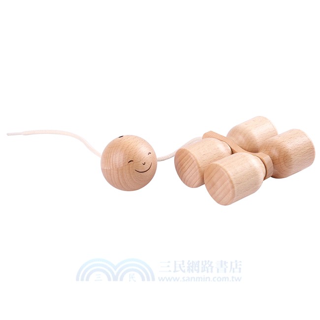 天然原木嬰幼系列-不倒翁拉車