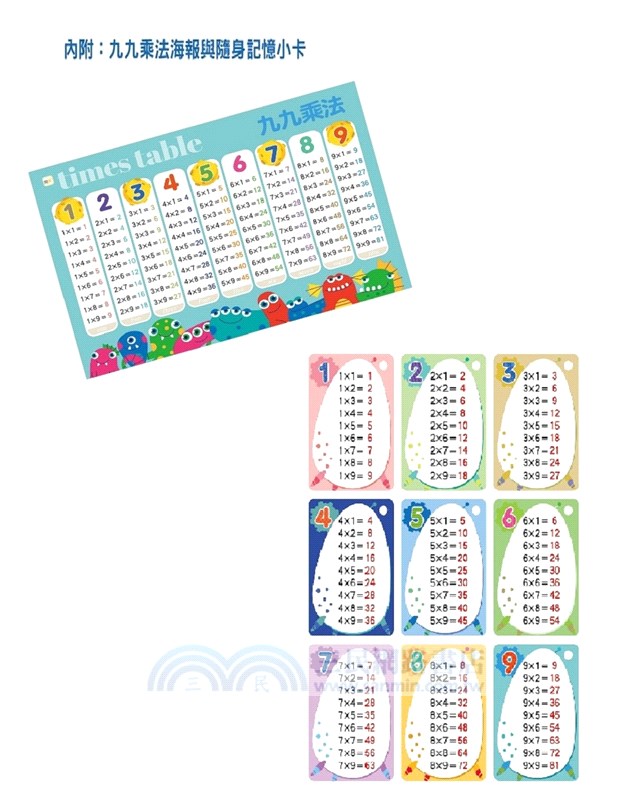 【N次寫練習本】我的第一本九九乘法
