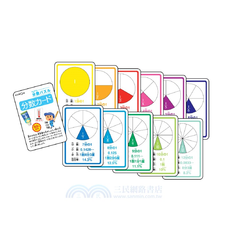 日本KUMON TOY 分數拼圖