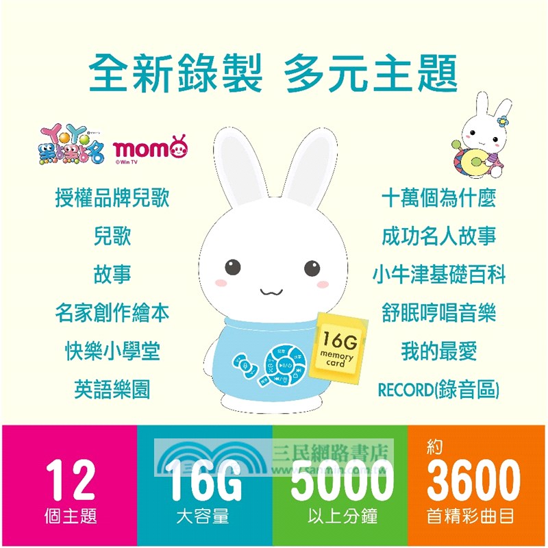 萌萌兔故事機（藍）