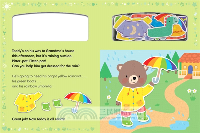 Let's Dress Teddy / Make Teddy Better / Let's Cook with Teddy (with 20 Colorful Felt Play Pieces)(共3本)