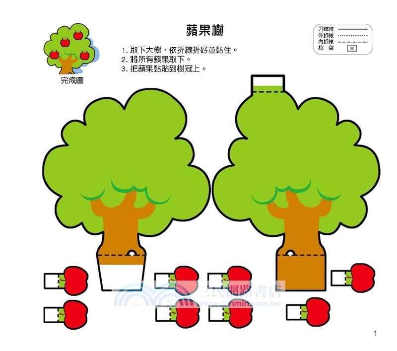 幼兒立體勞作紙模型：初階5分鐘完成