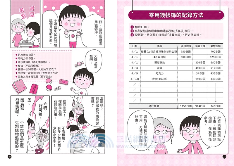 櫻桃小丸子學習漫畫套書（二冊）(首刷限量小丸子DIY存錢筒+人物角色貼紙)