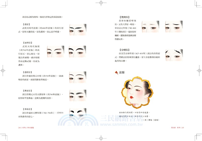 大唐女子時尚圖鑑（附：「唐朝女子妝束圖鑑」＆首刷限量附贈古典花鈿繪形板 2枚）：從妝容、配飾到霓裳，揭開千年前的審美密碼，縱覽盛唐女性的穿搭美學