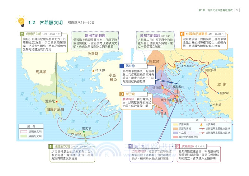 普通型高中歷史第三冊地圖學習指南