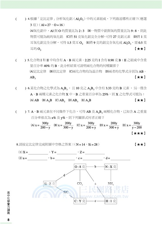 普通型高中化學實力講義(含解答本)