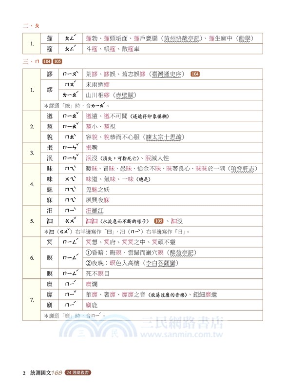 統測國文168：24週總複習(附題本)