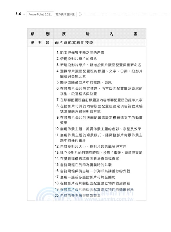 PowerPoint 2021實力養成暨評量